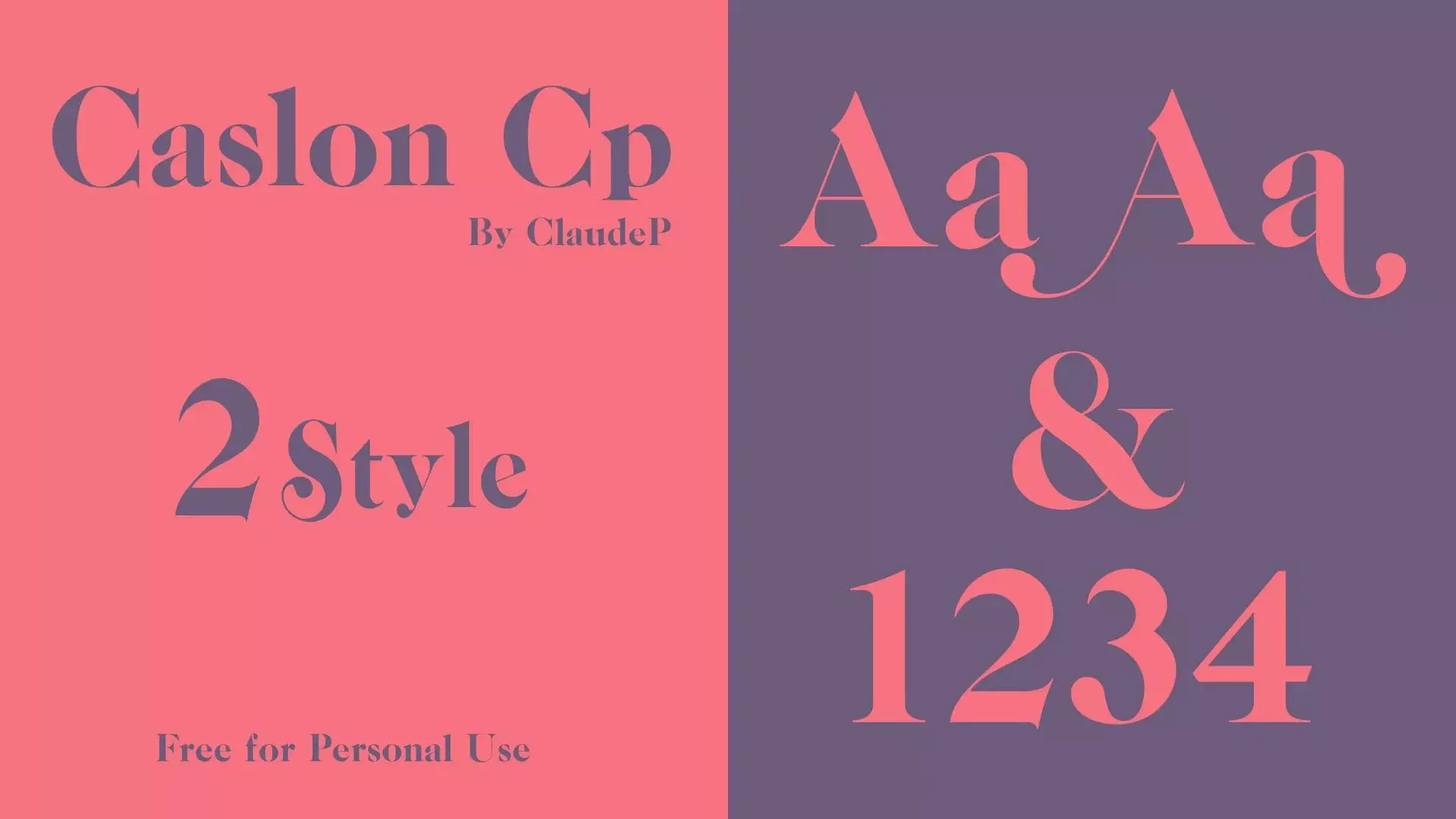 Caslon CP Font Download