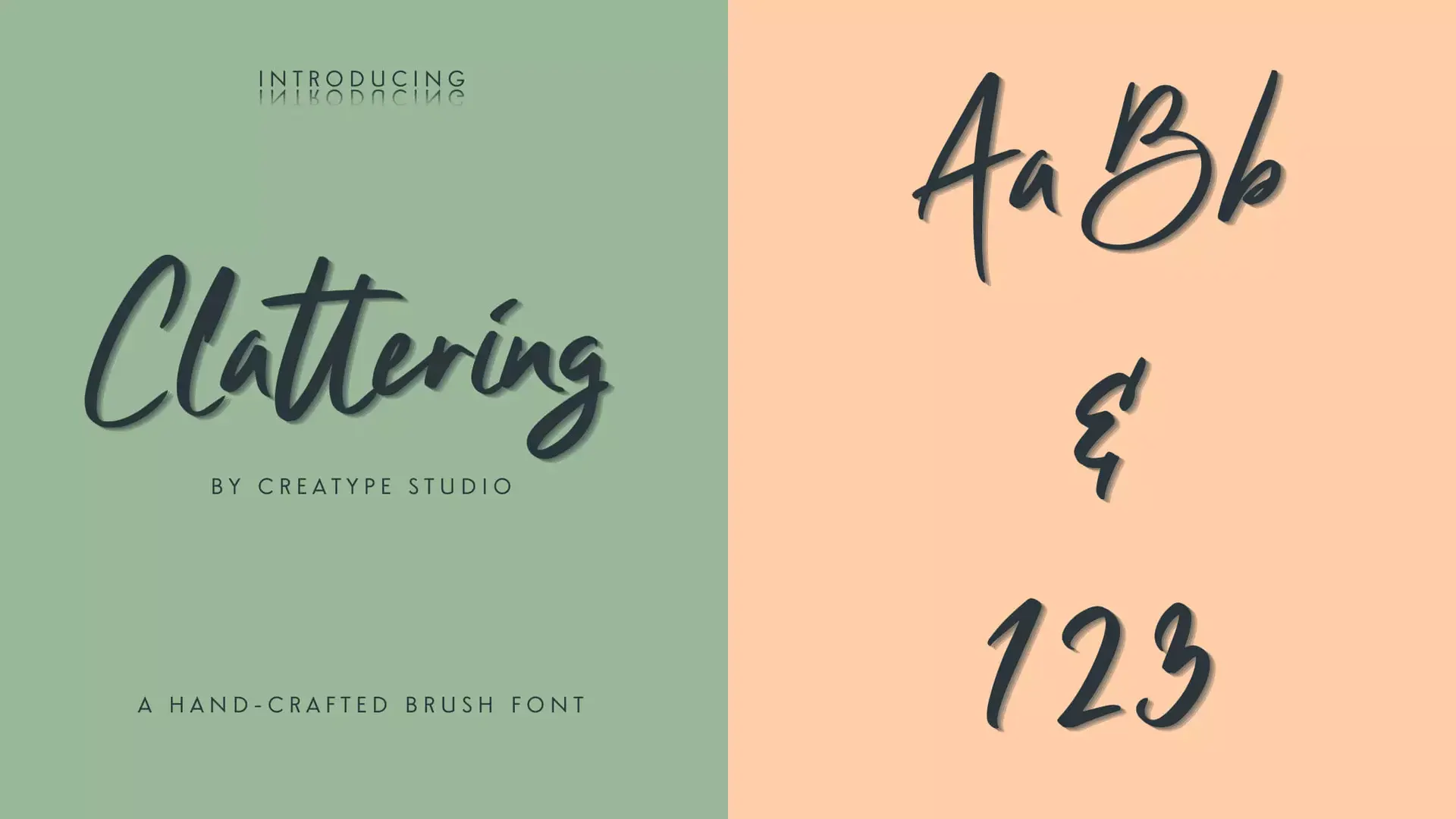 Clattering Brush Font Download