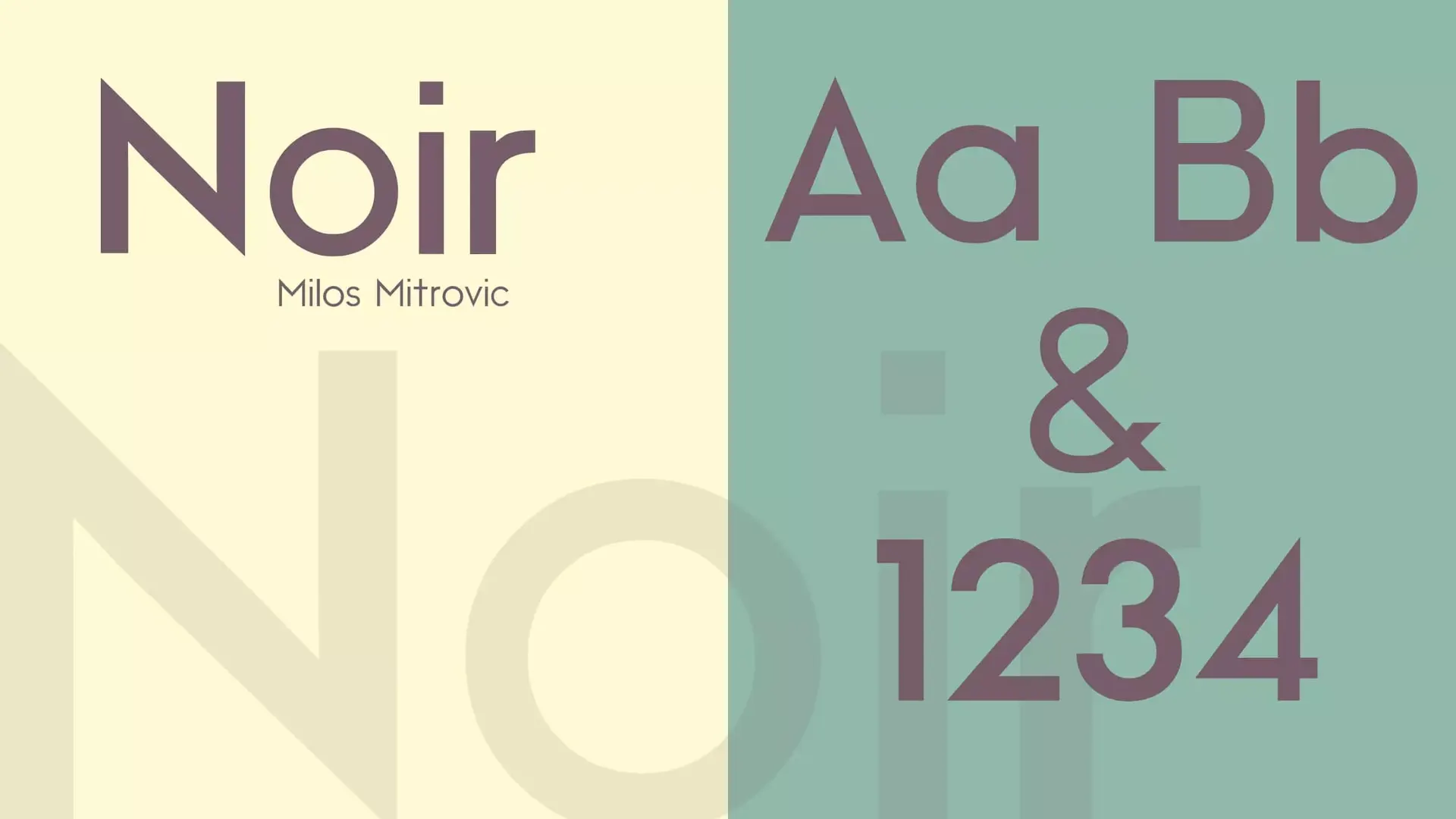 Noir Font Download