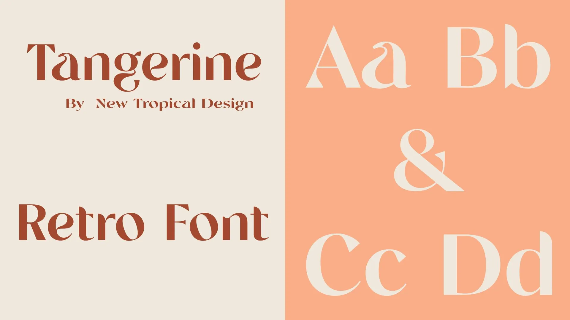 Tangerine Retro Font Download