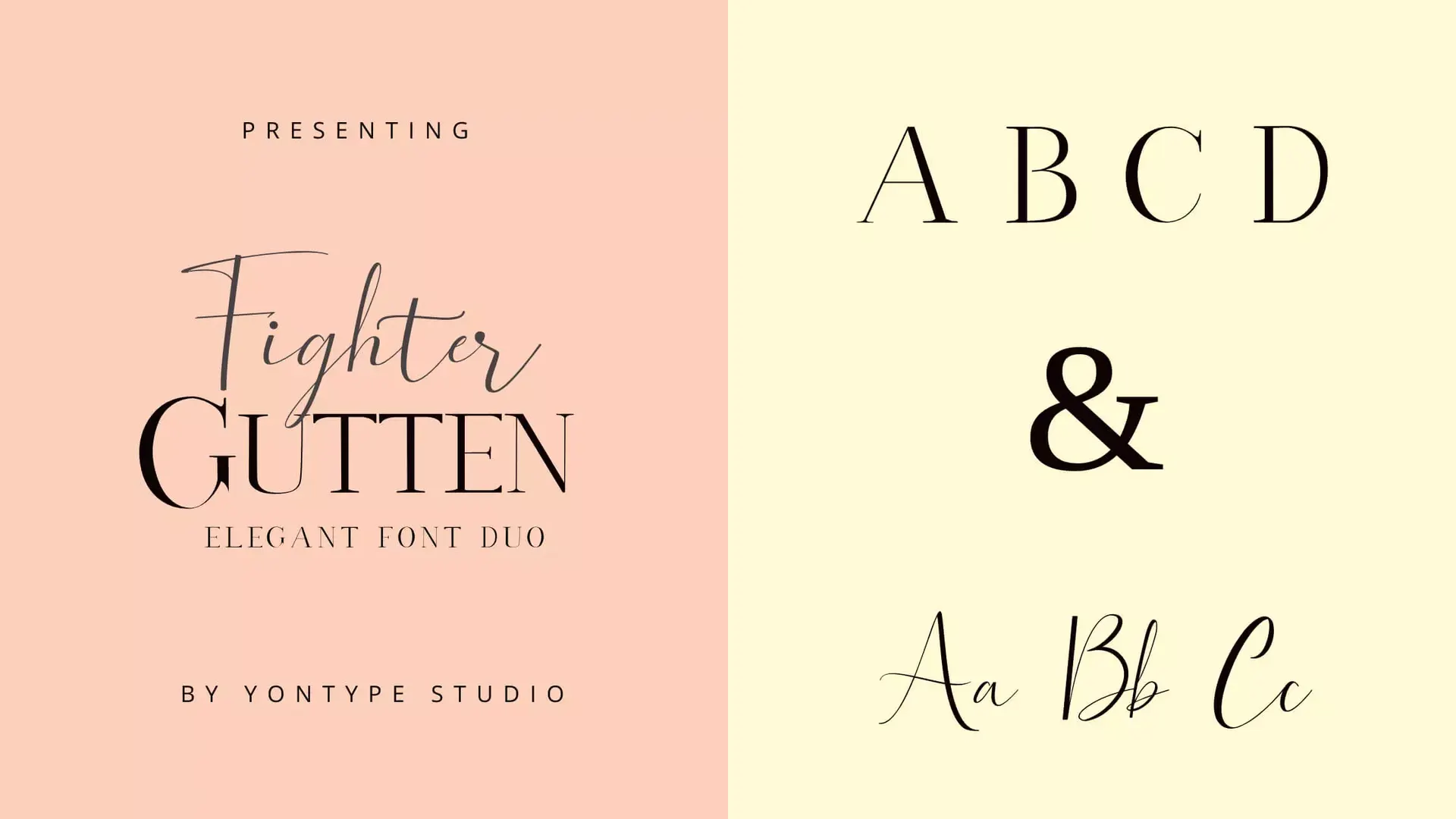Gutten Fighter Font Duo Download