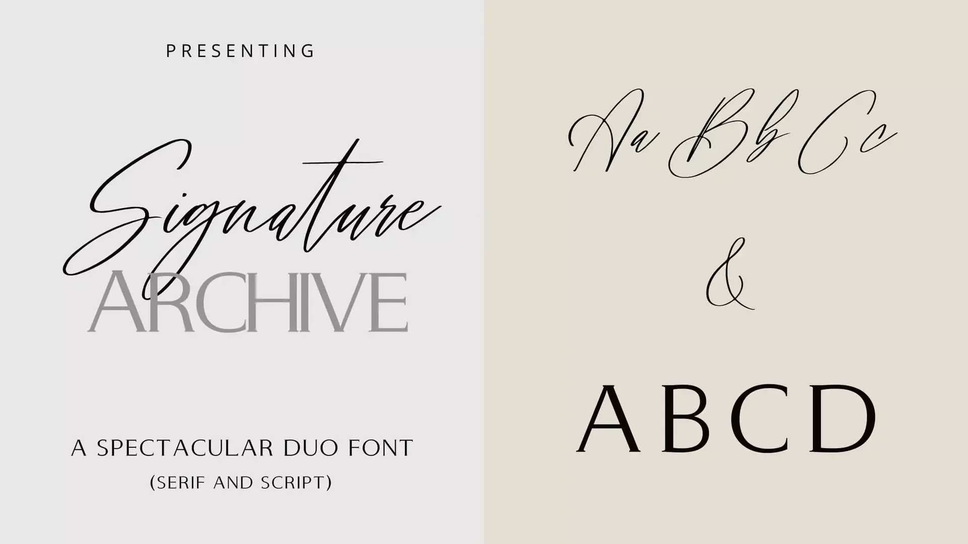 Signature Archive Font Download Free
