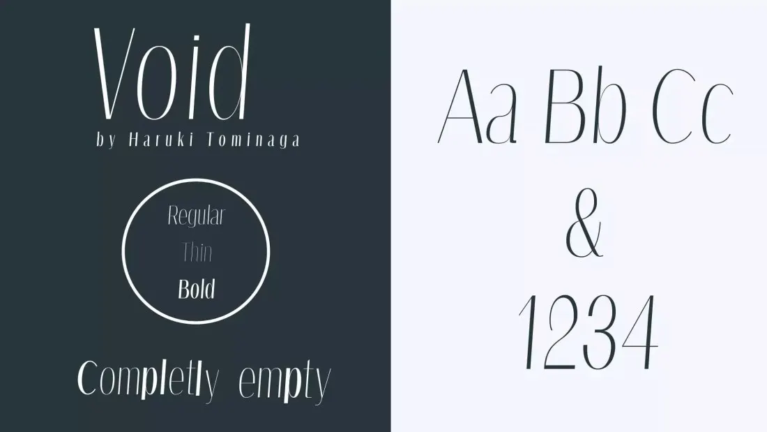 Void Sans Serif Font Download