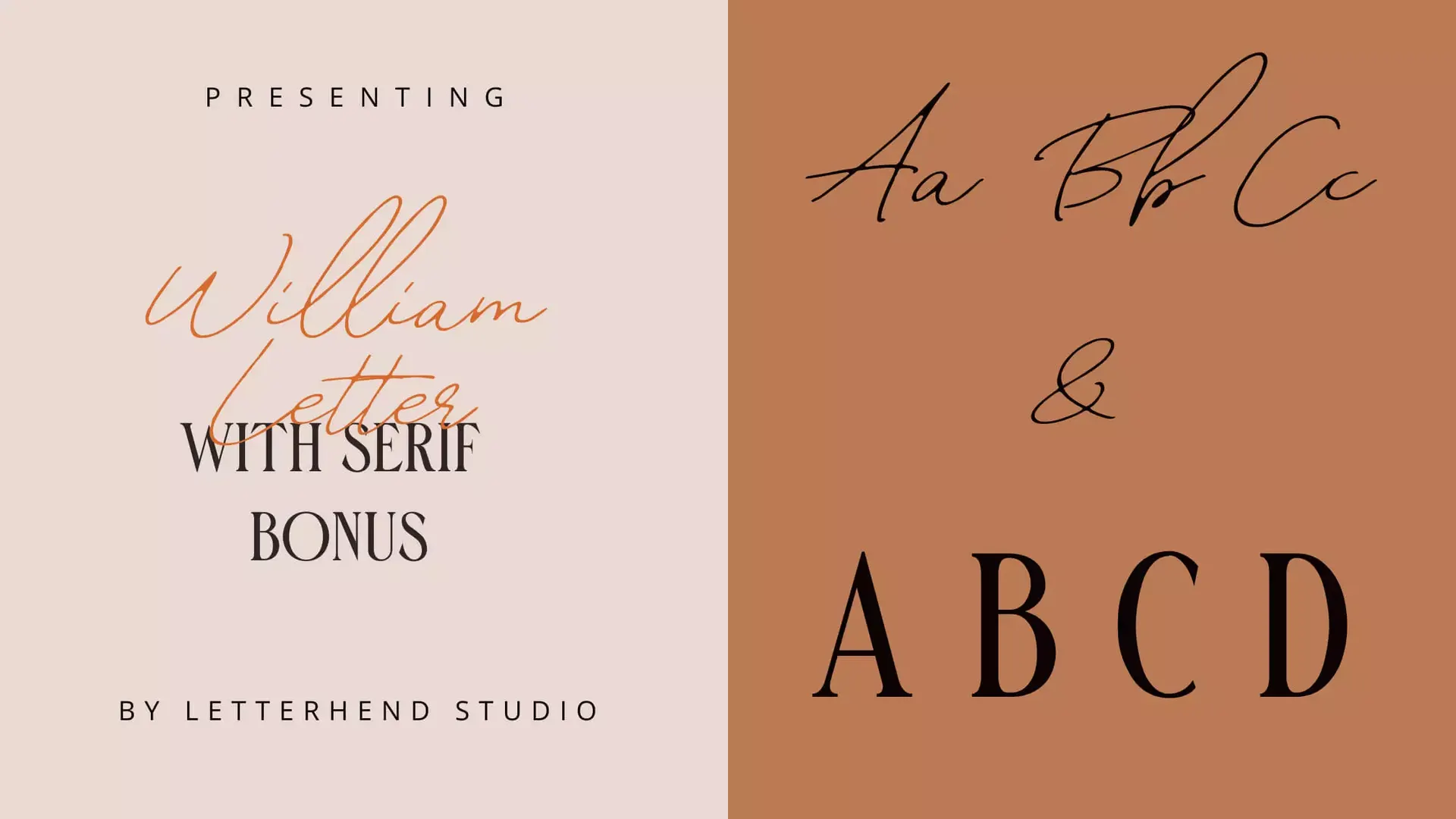 William Letter Signature Duo Font Download