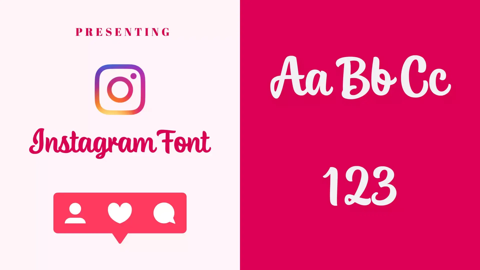 Instagram font download Free