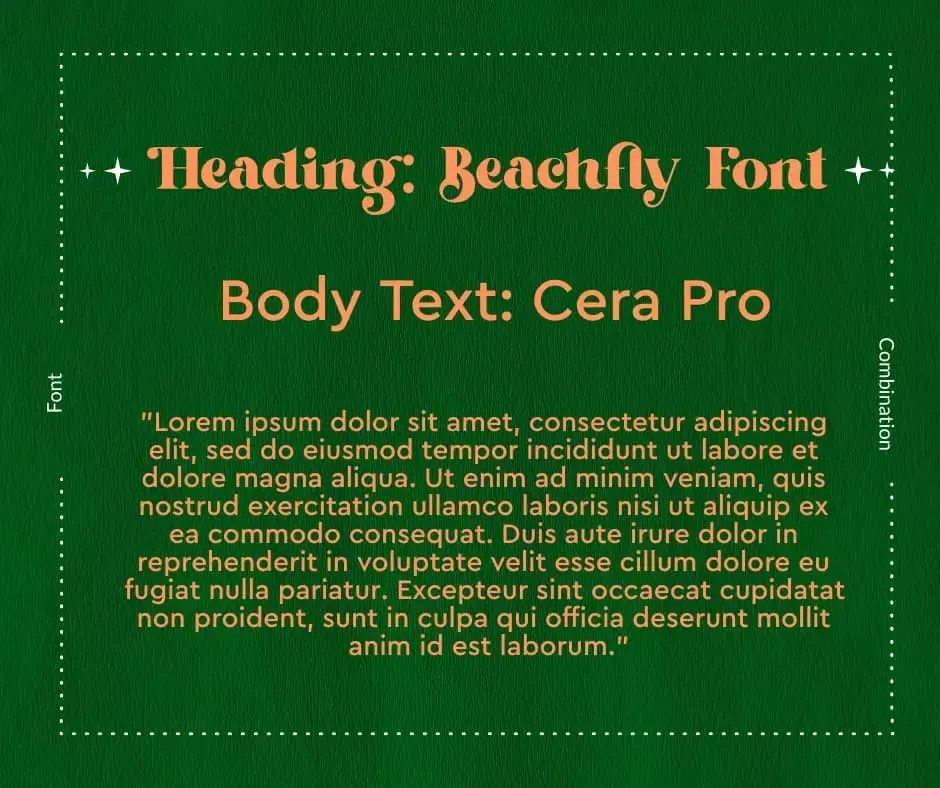 Cera Pro Font Combination