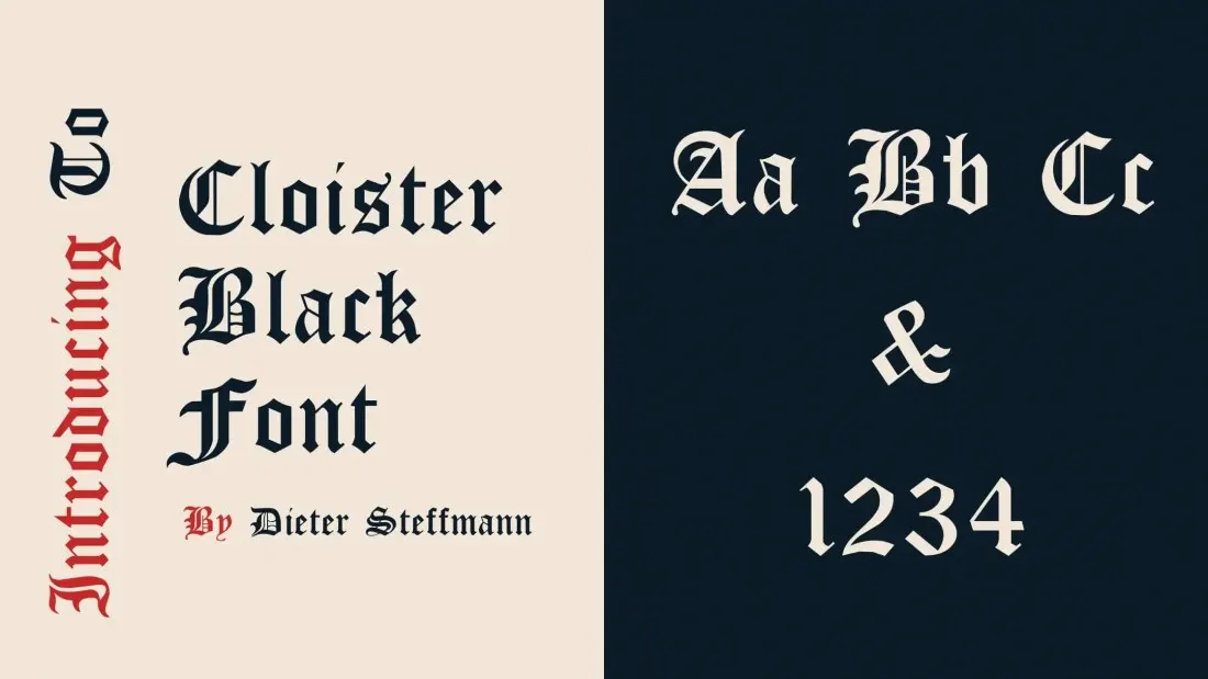 Cloister Black Font Free Download